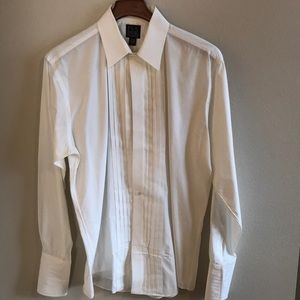 Jos. A. Bank tux shirt 16-35 white